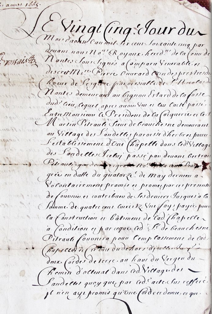  La chapelle des Landelles à Erbray : cinq siècles de foi. 